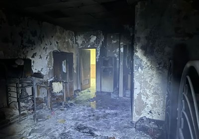 حریق ساختمان خوابگاه دختران دانشگاه آزاد قزوین