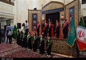 سومین حرم اهل‌بیت (ع) عزادار شهادت «خادمان حرم ایران»