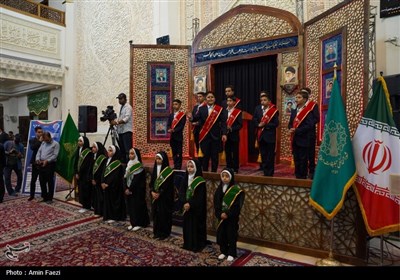 سومین حرم اهل‌بیت (ع) عزادار شهادت &#171;خادمان حرم ایران&#187;