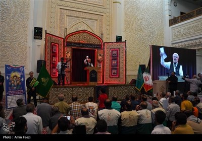 سومین حرم اهل‌بیت (ع) عزادار شهادت &#171;خادمان حرم ایران&#187;