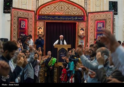 سومین حرم اهل‌بیت (ع) عزادار شهادت &#171;خادمان حرم ایران&#187;