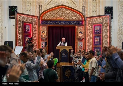 سومین حرم اهل‌بیت (ع) عزادار شهادت &#171;خادمان حرم ایران&#187;