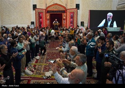 سومین حرم اهل‌بیت (ع) عزادار شهادت &#171;خادمان حرم ایران&#187;