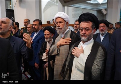 سومین حرم اهل‌بیت (ع) عزادار شهادت &#171;خادمان حرم ایران&#187;