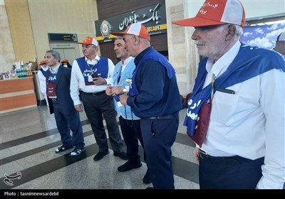 بدرقه پرشور حجاج اردبیلی به سوی سرزمین وحی و خانه خدا به روایت تصویر
