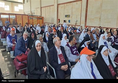 بدرقه پرشور حجاج اردبیلی به سوی سرزمین وحی و خانه خدا به روایت تصویر