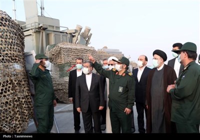 حضور شهید جمهور در میان دلاورمردان نیروهای مسلح در هرمزگان