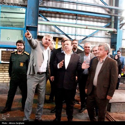 بازدید استاندار قزوین از واحدهای تولیدی و صنعتی