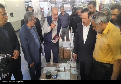 بازدید استاندار قزوین از واحدهای تولیدی و صنعتی