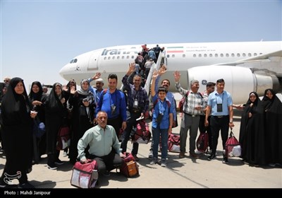 اعزام زائرین حج تمتع از فرودگاه شهید بهشتی اصفهان