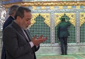 تشرف وزیر امور خارجه به حرم شاهچراغ (ع)