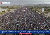 الیمن.. صنعاء تخرج فی طوفان بشری متجدد نصرة لغزة