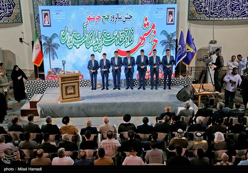 مراسم سالروز فتح خرمشهر با حضور رئیس مجلس- عکس استانها تسنیم
