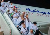 پرواز اولین هواپیمای حامل حجاج یمنی به سمت جده