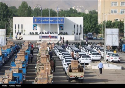صبحگاه مشترک نیروهای مسلح در استان مرکزی