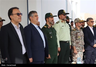 صبحگاه مشترک نیروهای مسلح در استان مرکزی