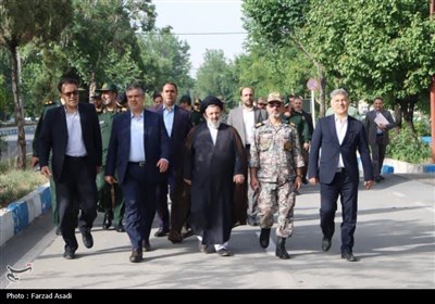 صبحگاه مشترک نیروهای مسلح در استان مرکزی