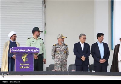 صبحگاه مشترک نیروهای مسلح در استان مرکزی