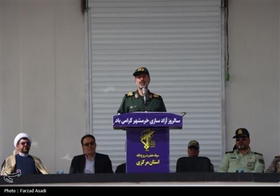 صبحگاه مشترک نیروهای مسلح در استان مرکزی