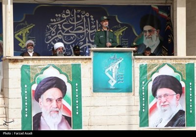 صبحگاه مشترک نیروهای مسلح در استان مرکزی