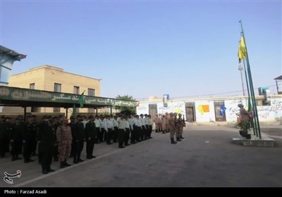 صبحگاه مشترک نیروهای مسلح در استان مرکزی