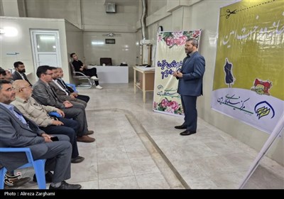افتتاح مرکز نیکوکاری دوخت لباس امین با حضور مدیرکل کمیته امداد