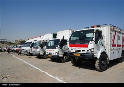 مانور امداد و نجات زلزله در کرمانشاه