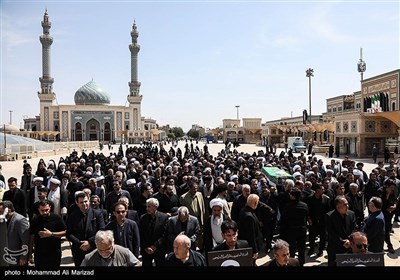 مراسم تشییع حجت الاسلام و المسلمین یوسف پور در قم