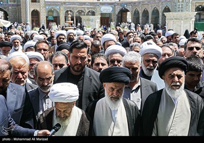 مراسم تشییع حجت الاسلام و المسلمین یوسف پور در قم