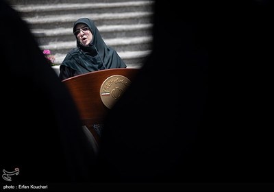 فاطمه مهاجرانی، سخنگوی دولت در حاشیه جلسه هیات دولت