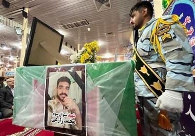 شهيد،قشم،زارعي،مرزباني،وداع،محمد،امنيت،ستوان،هرمزگان،پيكر،رو ...