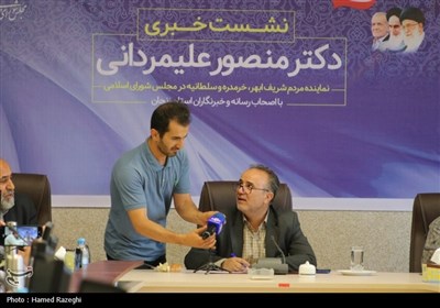 نشست خبری منصور علیمردانی نماینده مردم ابهر، خرمدره و سلطانیه در مجلس