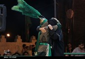 تعزیه شهادت حضرت علی‌اکبر(ع) در شب پنجم سوگواره ملی تعزیه ده زیار