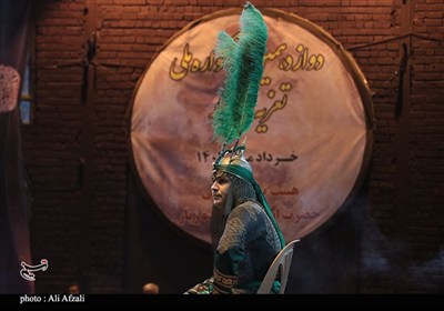 تعزیه شهادت حضرت علی‌اکبر(ع) در شب پنجم سوگواره ملی تعزیه ده زیار