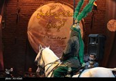 تعزیه شهادت حضرت علی‌اکبر(ع) در شب پنجم سوگواره ملی تعزیه ده زیار