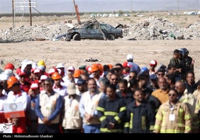 مانور ملی زلزله خلیج فارس در کرمان