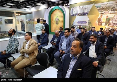 بازدید مدیران خبرگزاری تسنیم از نمایشگاه آستان قدس رضوی