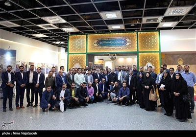 بازدید مدیران خبرگزاری تسنیم از نمایشگاه آستان قدس رضوی