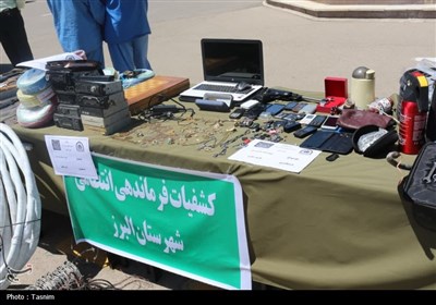 نمایش کشفیات پلیس در قزوین