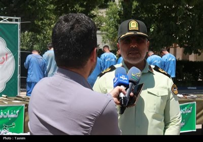نمایش کشفیات پلیس در قزوین