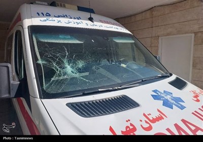 اورژانس،بهارستان،آمبولانس،تخريب،بيماران،شهرستان،حمله،محمدكاظ ...