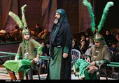 شب ششم سوگواره ملی تعزیه در رثای شاهچراغ و شهید مصطفی خمینی
