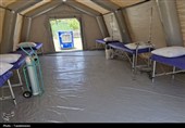 برپایی بیمارستان صحرایی امام علی(ع) در اسلامشهر+عکس