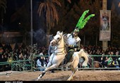 رجزخوانی حماسی حضرت علیاکبر(ع) در سوگواره ملی تعزیه دهزیار