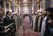 عزاداری باشکوه روحانیون یزدی در سالروز ارتحال امام خمینی(ره)