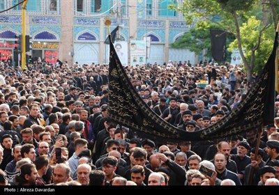 دسته عزاداری شهادت حضرت مسلم (ع) در بازار تاریخی اردبیل