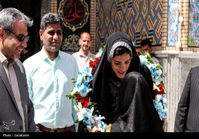استقبال قهرمان دوومیدانی آسیا در حرم هلال بن علی- عکس صفحه ا ...