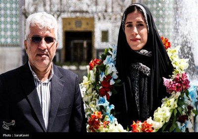 استقبال قهرمان دوومیدانی آسیا در حرم هلال بن علی