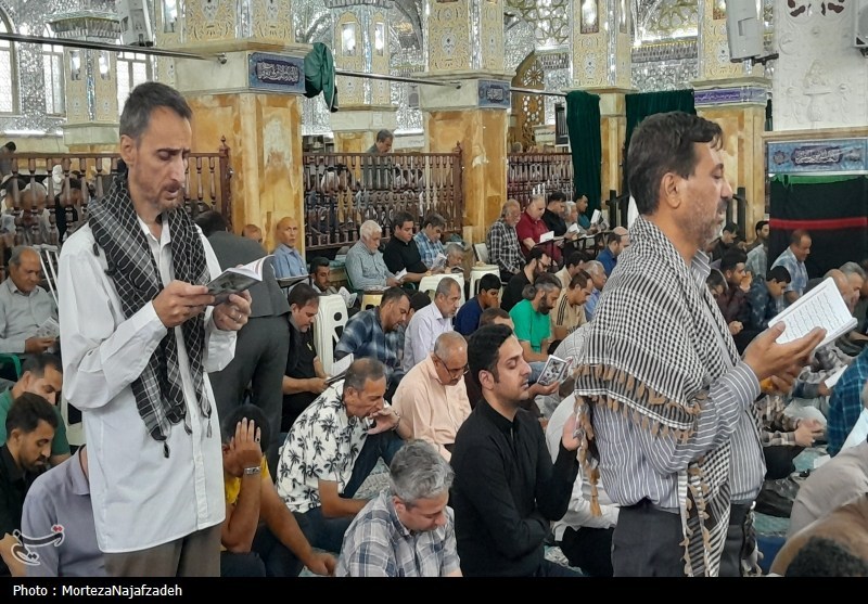 برپایی دعای عرفه در آستان امامزاده علی بن باقر اردهال+تصاویر