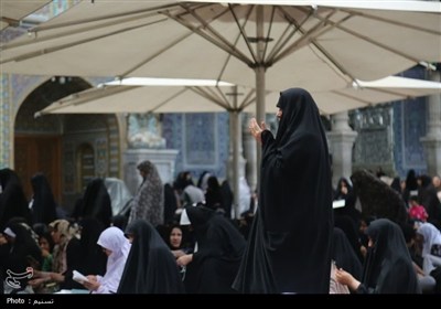 مراسم دعای عرفه در حرم حضرت معصومه(س)